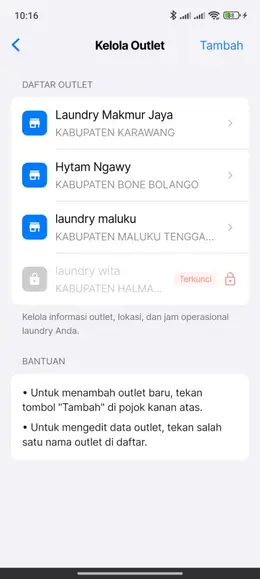 Customer Management Screen